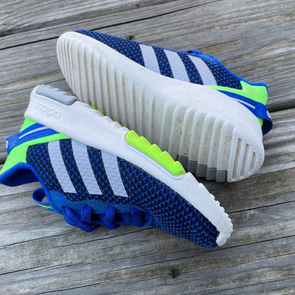 Adidas Kids Sneaker Blue Shoes size 8k - Picture 9 of 11